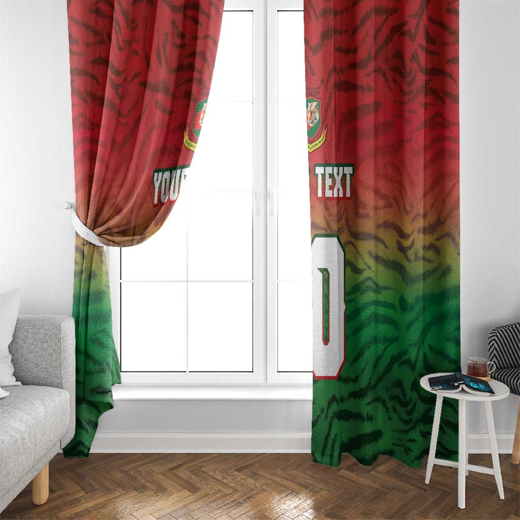 Custom Bangladesh Cricket-The Tigers Window Curtain