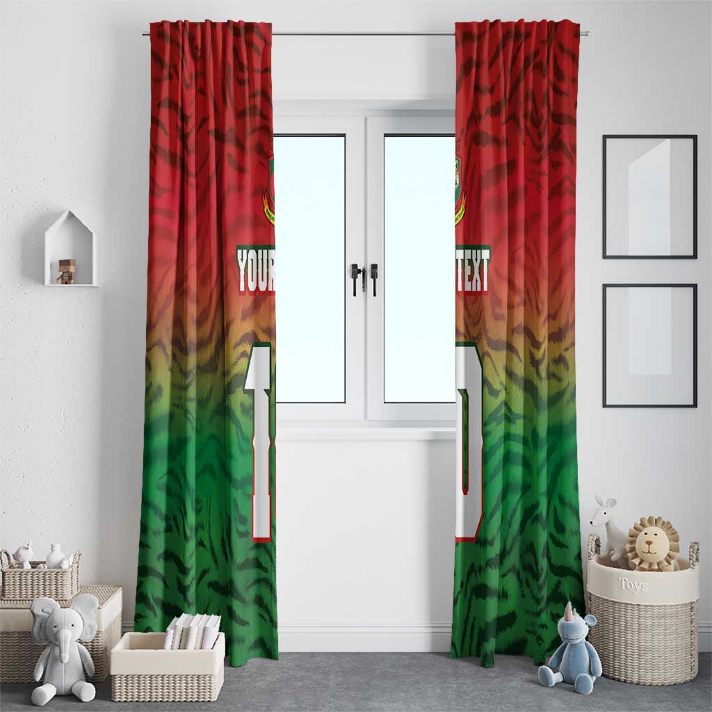 Custom Bangladesh Cricket-The Tigers Window Curtain