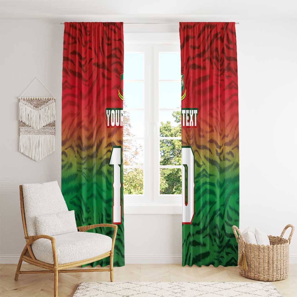 Custom Bangladesh Cricket-The Tigers Window Curtain