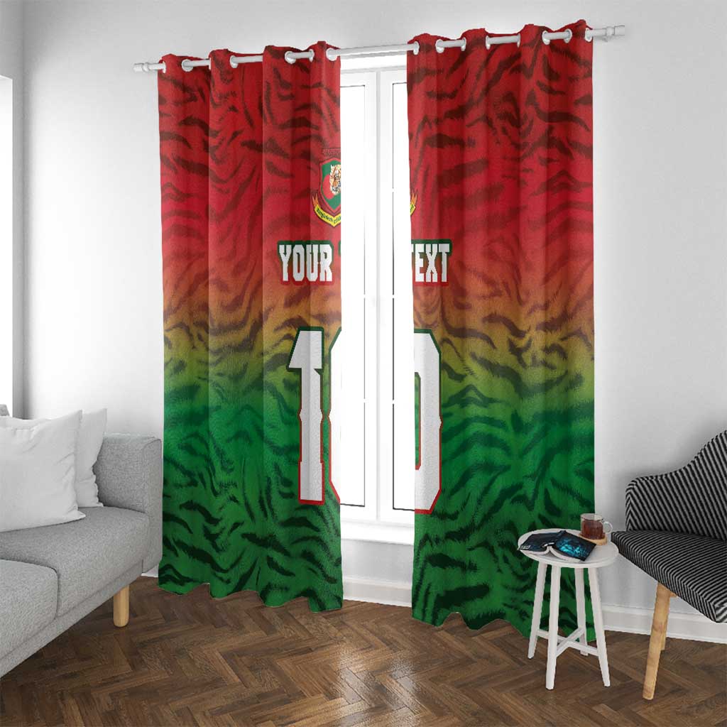 Custom Bangladesh Cricket-The Tigers Window Curtain