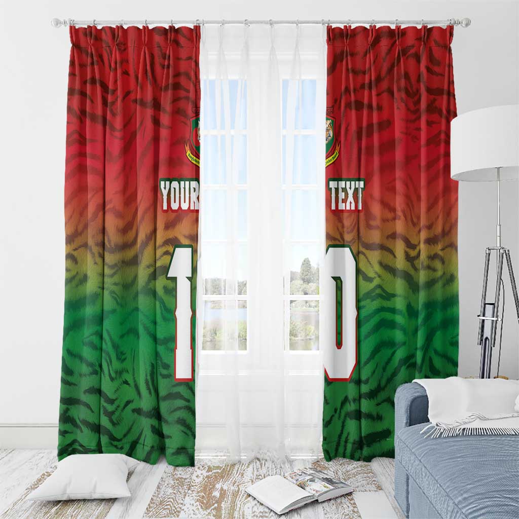 Custom Bangladesh Cricket-The Tigers Window Curtain