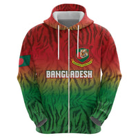 Custom Bangladesh Cricket-The Tigers Zip Hoodie