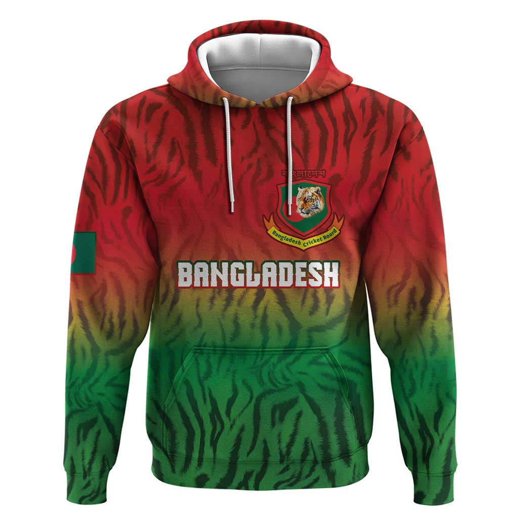 Custom Bangladesh Cricket-The Tigers Zip Hoodie