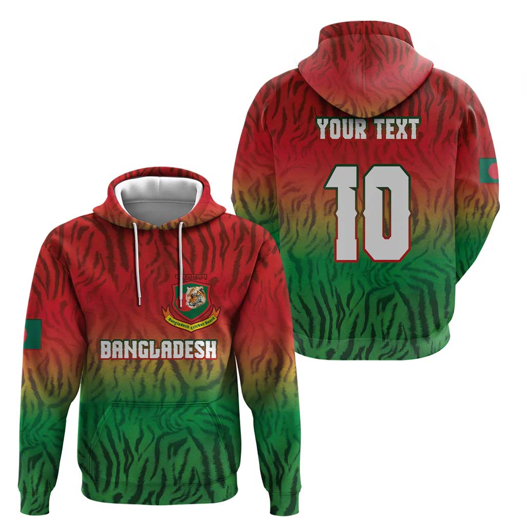 Custom Bangladesh Cricket-The Tigers Zip Hoodie