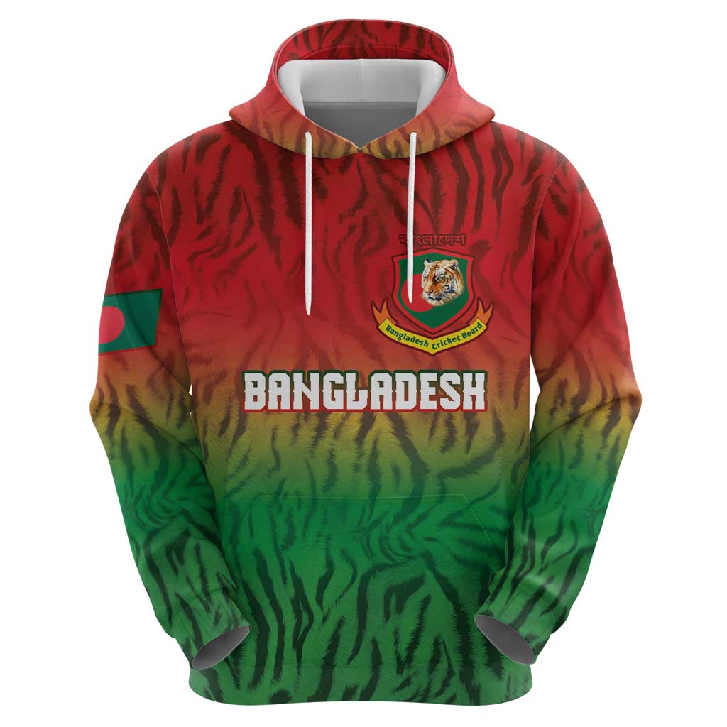 Custom Bangladesh Cricket-The Tigers Zip Hoodie