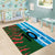 Custom Bangladesh and Argentina Football Half Style Area Rug