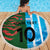 Custom Bangladesh and Argentina Football Half Style Beach Blanket