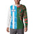 Custom Bangladesh and Argentina Football Half Style Button Sweatshirt