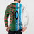 Custom Bangladesh and Argentina Football Half Style Button Sweatshirt