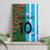 Custom Bangladesh and Argentina Football Half Style Canvas Wall Art