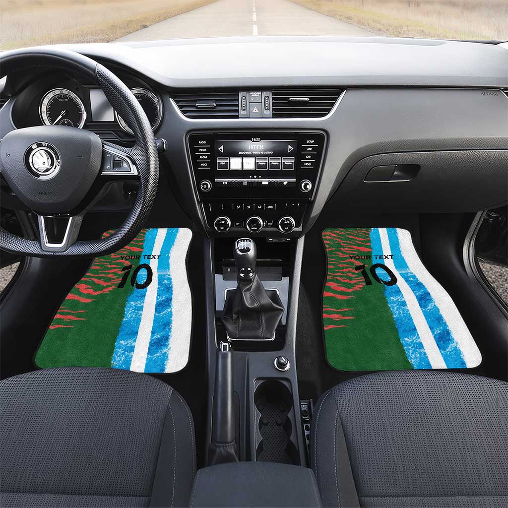 Custom Bangladesh and Argentina Football Half Style Car Mats
