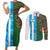Custom Bangladesh and Argentina Football Half Style Couples Matching Short Sleeve Bodycon Dress and Long Sleeve Button Shirt