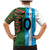 Custom Bangladesh and Argentina Football Half Style Family Matching Mermaid Dress and Hawaiian Shirt