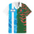 Custom Bangladesh and Argentina Football Half Style Family Matching Mermaid Dress and Hawaiian Shirt