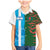 Custom Bangladesh and Argentina Football Half Style Family Matching Mermaid Dress and Hawaiian Shirt