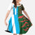 Custom Bangladesh and Argentina Football Half Style Family Matching Tank Maxi Dress and Hawaiian Shirt