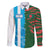 Custom Bangladesh and Argentina Football Half Style Family Matching Tank Maxi Dress and Hawaiian Shirt