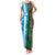 Custom Bangladesh and Argentina Football Half Style Family Matching Tank Maxi Dress and Hawaiian Shirt