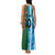 Custom Bangladesh and Argentina Football Half Style Family Matching Tank Maxi Dress and Hawaiian Shirt