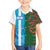 Custom Bangladesh and Argentina Football Half Style Family Matching Tank Maxi Dress and Hawaiian Shirt
