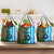 Custom Bangladesh and Argentina Football Half Style Grocery Bag