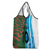 Custom Bangladesh and Argentina Football Half Style Grocery Bag