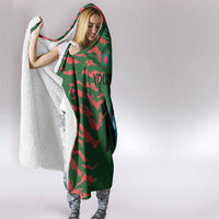 Custom Bangladesh and Argentina Football Half Style Hooded Blanket