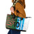 Custom Bangladesh and Argentina Football Half Style Leather Tote Bag