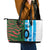 Custom Bangladesh and Argentina Football Half Style Leather Tote Bag