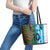 Custom Bangladesh and Argentina Football Half Style Leather Tote Bag
