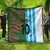 Custom Bangladesh and Argentina Football Half Style Quilt