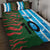 Custom Bangladesh and Argentina Football Half Style Quilt Bed Set