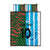 Custom Bangladesh and Argentina Football Half Style Quilt Bed Set