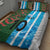 Custom Bangladesh and Argentina Football Half Style Quilt Bed Set