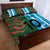 Custom Bangladesh and Argentina Football Half Style Quilt Bed Set