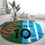 Custom Bangladesh and Argentina Football Half Style Round Carpet