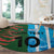 Custom Bangladesh and Argentina Football Half Style Round Carpet