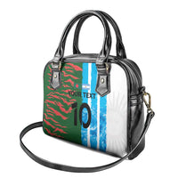 Custom Bangladesh and Argentina Football Half Style Shoulder Handbag