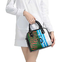 Custom Bangladesh and Argentina Football Half Style Shoulder Handbag