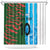 Custom Bangladesh and Argentina Football Half Style Shower Curtain