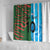 Custom Bangladesh and Argentina Football Half Style Shower Curtain
