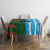 Custom Bangladesh and Argentina Football Half Style Tablecloth