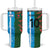 Custom Bangladesh and Argentina Football Half Style Tumbler With Handle