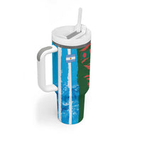 Custom Bangladesh and Argentina Football Half Style Tumbler With Handle
