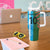Custom Bangladesh and Argentina Football Half Style Tumbler With Handle