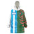 Custom Bangladesh and Argentina Football Half Style Wearable Blanket Hoodie