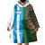 Custom Bangladesh and Argentina Football Half Style Wearable Blanket Hoodie