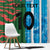 Custom Bangladesh and Argentina Football Half Style Window Curtain