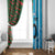 Custom Bangladesh and Argentina Football Half Style Window Curtain