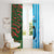 Custom Bangladesh and Argentina Football Half Style Window Curtain
